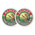 Badger - Sore Muscle Rub, Cayenne Pepper and Ginger, Organic Sore Muscle Rub, Warming Balm, Muscle Relief Balm, Warming Muscle Rub, 0.75 oz (2 Pack)