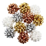 Hallmark Gift Bow Assortment, 12 Count (Gold, Silver, Bronze, White) for Birthdays, Mother\'s Day, Weddings, Bridal Showers, Any Occasion