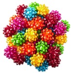 Hallmark Bright Gift Bow Assortment (36 Bows) Red, Pink, Orange, Green, Teal, Yellow for Birthdays, Weddings, Baby / Bridal Showers, Christmas, Hanukkah