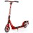 Hurtle Compact Kick Scooter for Teens - Folding Stand Kick Scooters w/ Adjustable Height, Alloy Anti-Slip Deck, 8 Wheels, Mud Guard Front Wheel, For Kids, Boys/Girls 8+-Year-Old