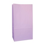 Partay Shenanigans Party Favor Bags - 50 Pack Kraft Paper Goodie Gift Lunch Treat Bags - Party Supplies for Theme Kids Birthday - 5x3x9 (Lavender Purple)