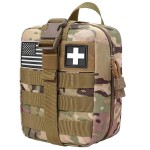 TANSOLE TAN SOLE ifak pouch first aid kit bag empty molle tactical medical pouch plate carrier medic rescue bag EMT first med pouches (CP)
