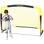 Happy Jump Soccer Goal Soccer Net for Kids Backyard 7\'x 5\', 1 Pack