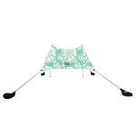 Neso Grande Portable Beach Tent Sun Shelter - Lightweight Beach Shade Canopy - Easy Setup for Family Outings - Patented Reinforced Corners - UPF 50+ Sun Protection - 7ft Tall, 9 x 9ft - Mint Tie Dye