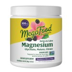 MegaFood Relax + Calm Magnesium Powder - Highly Absorbable Magnesium Glycinate, Citrate & Malate - Without 9 Food Allergens - BlackBerry Hibiscus Oasis - 7.05 Oz (50 Servings)