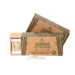 Bamboo Cotton Swabs 1000 Count | Compostable & Pure Cotton Buds | Double Tipped Sticks | Plant-Sourced Materials | Perfect for Makeup & Nail Applications, Arts & Crafts, Removing Dust & Dirt