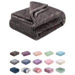Fuzzy Throw Blanket, Plush Fleece Blankets for Adults, Toddler, Boys and Girls, Warm Soft Blankets and Throws for Bed, Couch, Sofa, Travel and Outdoor, Camping (4060, Eagle Grey)