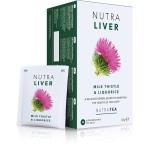 NUTRALIVER - Detox Tea for Liver Cleansing and Support - With Milk Thistle, Turmeric & Fennel - 20 Tea Bags - Herbal Tea by Nutra Tea