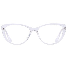 ANDWOOD Blue Light Blocking Glasses Women Bluelight Blocker Computer Cateye Clear Cat Eye Eyeglasses Frame Crystal