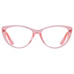 ANDWOOD Blue Light Blocking Glasses Women Bluelight Blocker Computer Cateye Clear Cat Eye Eyeglasses Frame Pink