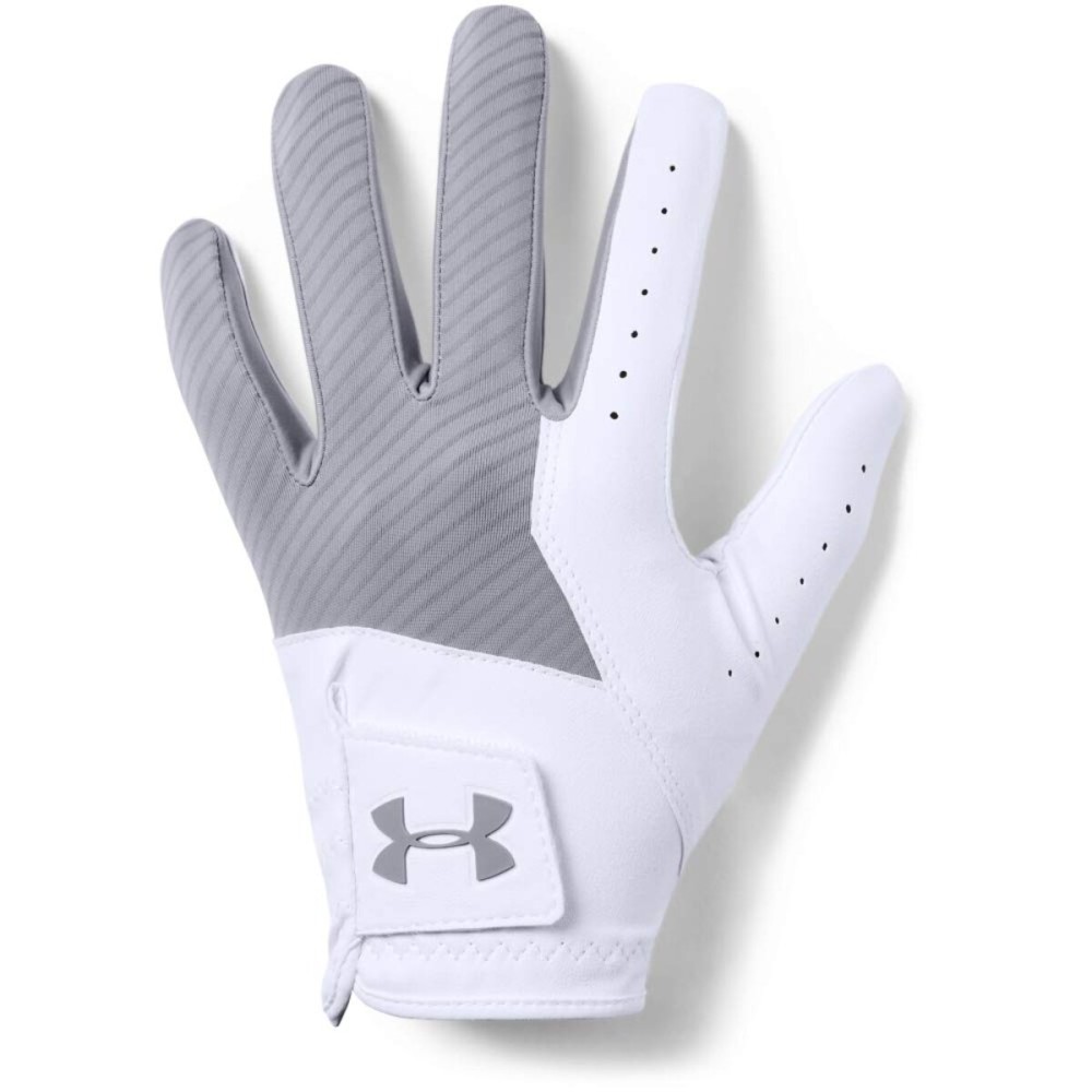 Under Armour Medal Golf Gloves, Steel (035)/Steel, Left Hand Medium Cadet