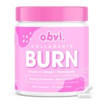 Obvi Collagenic Burn | Collagen Peptide Supplement with Green Tea Extract | 30 Servings (120 Capsules)