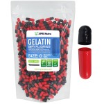 XPRS Nutra Size 0 Empty Capsules - 1000 Count Empty Gelatin Capsules - Pills DIY Capsule Filling - Pure Bovine Pill Gel Caps for Do-It-Yourself Supplements (Black/Red)