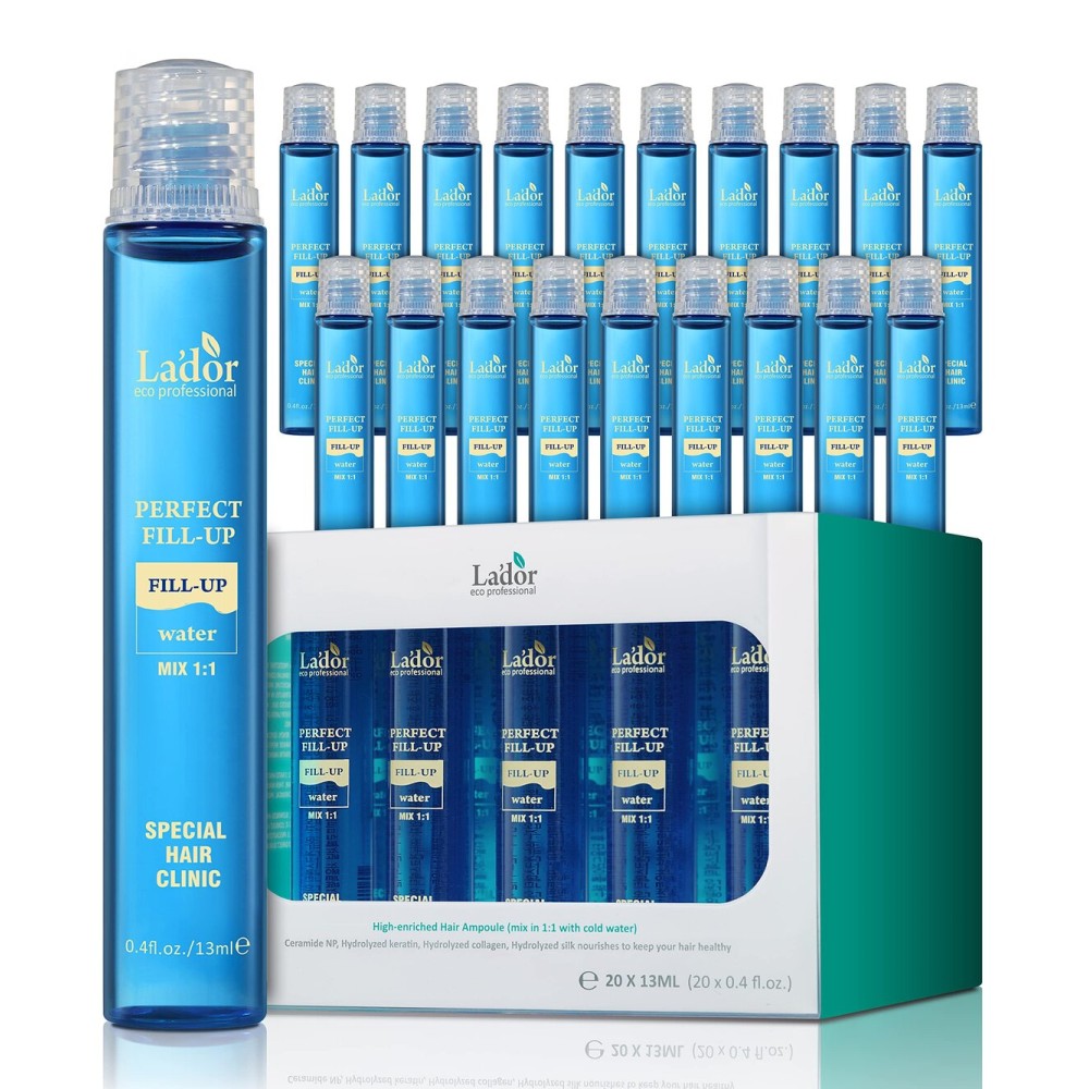 LADOR Perfect Hair Fill-Up Intensive Keratin Deep Conditioner Hair Treatment Collagen Protein Effective Hair Mask Pack for Color Treated Dry Fine Thin Hair Care Korean