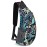 G4Free Sling Bag for Men Women, Small Crossbody Backpack Lightweight Chest Shoulder Bags for Travel, Outdoor and Sports (Blue Leaf)