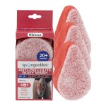 Spongeables Anti Cellulite Body Wash in a 20+ Wash Sponge, Hibiscus, 3 Count
