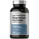 Horbach Buffered Magnesium Glycinate | 1330mg | 250 Capsules | with Chelated Minerals | Non-GMO, Gluten Free