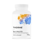 THORNE - Men\'s Multi 50+ - Comprehensive Daily Multivitamin with Vitamins A, B6, B12, C, D, E, Zinc & More - Support Heart, Brain, Prostate, Muscle & Immune Health* - 180 Capsules