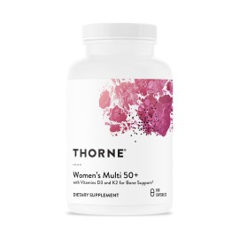 THORNE - Women\'s Multi 50+ - Comprehensive Daily Multivitamin with Vitamins A, B6, B12, C, D, E, K, Zinc & More - Support Heart, Brain, Bone & Immune Health* - 180 Capsules