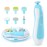Baby Nail Trimmer File with Light Safe Electric Nail Clippers Kit for Newborn Infant Toddler Kids Toes and Fingernails Care, Polish and Trim Battery Operated (AA)