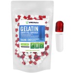 XPRS Nutra Size 00 Empty Capsules - 100 Count Empty Gelatin Capsules - Pill DIY Capsule Filling - Fillable Pill Gel Caps for Do-It-Yourself Supplements (Clear Red/White)