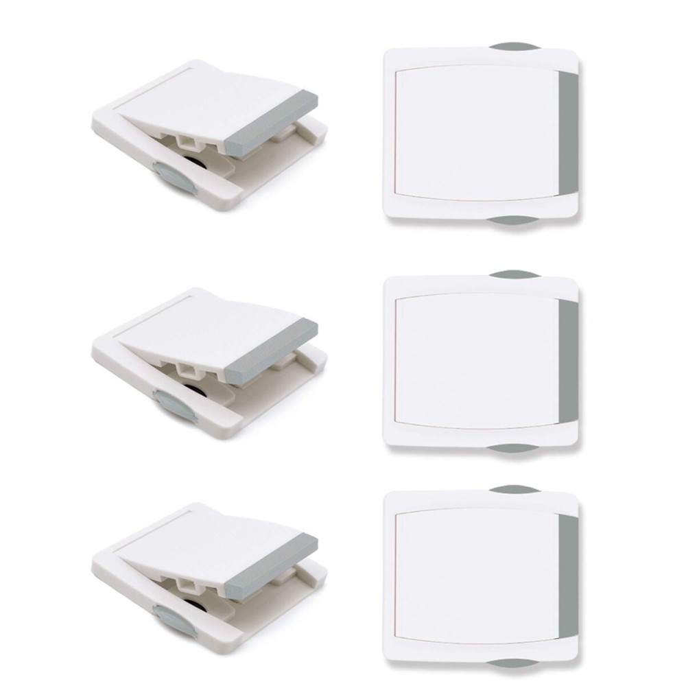 Goodv Child Proof Window Sliding Door Lock 6 Grey Packs (Make Sure Your Working Space over 0.42in and under 1.18in) Security Your Baby Safe and Protect Kid outof Dangerous at Home (6, Grey)