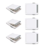 Goodv Child Proof Window Sliding Door Lock 6 Grey Packs (Make Sure Your Working Space over 0.42in and under 1.18in) Security Your Baby Safe and Protect Kid outof Dangerous at Home (6, Grey)