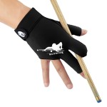 Roaming Quick-Dry Breathable Billiard Shooters Carom Pool Snooker Cue Sport Glove Fits on Right Hand (Black-Right Hand, L/XL)
