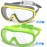 Braylin Adult Swim Goggles, 2-Pack Wide View Swim Goggles for Men Women Youth Teen, Anti-Fog, Over 15