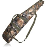 AUMTISC Soft Rifle Case, Shotgun Carrying Bag, Gun Cases for Scoped Rifles with Adjustable Shoulder Strap and Pocket, Green 48