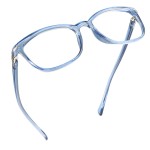 LifeArt Blue Light Blocking Glasses, Anti Eyestrain, Computer Reading Glasses, Gaming Glasses, TV Glasses for Women and Men, Anti Glare (Light Blue, 3.75 Magnification)