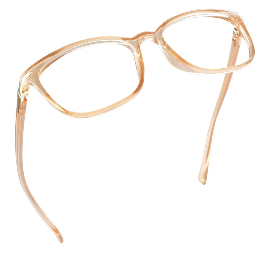 LifeArt Blue Light Blocking Glasses, Anti Eyestrain, Computer Reading Glasses, Gaming Glasses, TV Glasses for Women and Men, Anti Glare (Champagne, 2.00 Magnification)