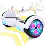 FLYING-ANT Hoverboard, 6.5 Inch Self Balancing Hoverboards with Bluetooth and Flashing LED Lights, Hover Board for Kids Teenagers