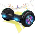 FLYING-ANT Self Balance Scooter 6.5 with Speaker and LED Lights Red