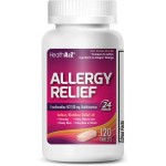 HealthA2Z Fexofenadine Hydrochloride 180mg, Antihistamine for Allergy Relief, 24-Hour Antihistamine for Allergy Relief (120 Count (Pack of 1))