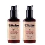 Thrive Natural Care Moisturizing Mineral Face Sunscreen SPF 30, 2 Ounces, Lightweight Moisturizer Broad-Spectrum Natural Face Sunblock with Clear Zinc Oxide & Antioxidants, Vegan Non Greasy, Pack of 2