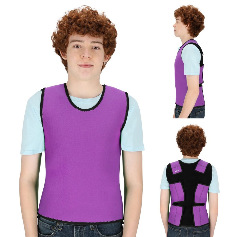 Special Supplies Sensory Compression Vest Deep Pressure Comfort (Purple, Large)