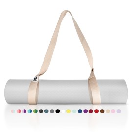 Tumaz Yoga Mat Strap [MAT NOT Included] (2 Sizes) with Extra Thick & Comfy Delicate Texture, Adjustable Yoga Mat Carrier
