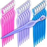 Mudder 21 Pcs Eyebrow Razor Eyebrow Shaver Facial Razor Multipurpose Face Trimmers with Precision Cover for Women Makeup Care Tools(Rose Red, Blue, Purple)