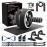 Ab Roller Wheel, 10-In-1 Ab Exercise Wheels Kit with Resistance Bands, Knee Mat, Jump Rope, Push-Up Bar - Home Gym Equipment for Men Women Core Strength & Abdominal Exercise (Black)