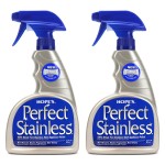 HOPE\'S Perfect Stainless Steel Cleaner 22-Ounce, Streak-Free Self- Polishing Formula, Blocks Fingerprints, Pack of 2, 44 Fl Oz