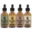 Striking Viking Beard Oil for Men - 0.66 Fl Oz Pack of 4, Vanilla, Sandalwood, Cedarwood & Citrus - Promotes Fuller Growth with Beard Growth Oil - Cedarwood Vanilla Scents for Men