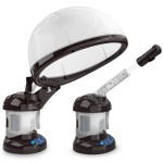 Hair Steamer Kingsteam 2 in 1 Ozone Facial Steamer, Design for Personal Care Use at Home or Salon Barber (Coffee)
