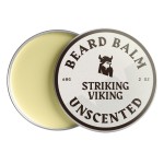 Striking Viking Beard Balm for Men - Leave in Beard Conditioner - Styling Balm Made with Naturally Derived Beard Butter, Argan & Jojoba Oils (2 Ounce (Pack of 1), Unscented)