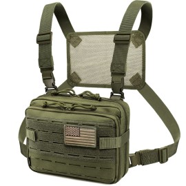 WYNEX Tactical Molle Admin Pouch of Laser Cut Design, Utility Pouches Molle Attachment Military Medical EMT Organizer with Map Pocket EDC EMT Pack IFAK Tool Holder Universal U.S.A Patch Included