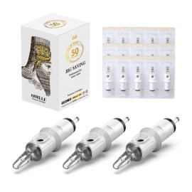 Hawink Tattoo Cartridge Needles 10 Bugpin 9 Magnum M-Taper 50PCS with Membrane Professional Disposable EN05S-50-1009M1