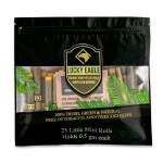 Lucky Eagle Pre Rolled Cones - Hand Rolled Palm Leaf Rolls With Corn Husk Filter - Natural, Organic Pre-Wrapped Mini Cones, 25 Rolls (Little Mini)