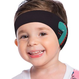 MoKo Kids Unicorn Swim Ear Band - Waterproof, Age 1-3, S Size - Black