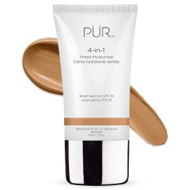 PR MINERALS 4-in-1 Tinted Moisturizer with SPF 20 - Hydrating Skin Tint Face Moisturizer, Primer & Foundation with Shea Butter, Aloe Vera & Vitamin B3 - Vegan Friendly, Paraben Free (Warm Nude)