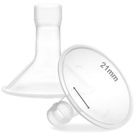 Nenesupply 21mm Flange Breastshield Compatible with Lansinoh Pump Parts and Breastpumps. Replacement to Lansinoh Flange 21mm Breastshield. Work with SignaturePro SmartPump Manual